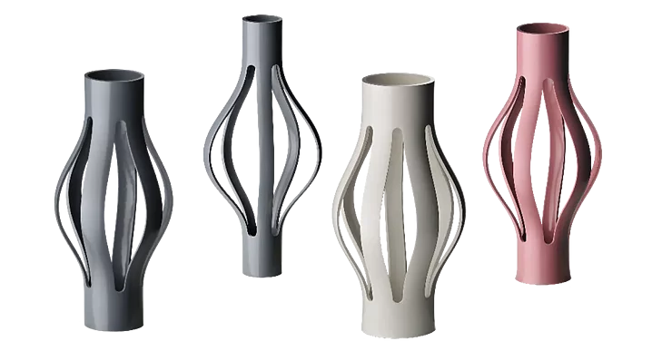 Federkorb-Abstandhalter aus Hart-PVC